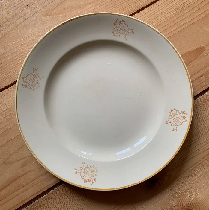 BOCH La Louvière zachtgeel plat bord