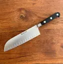 ANDRE VERDIER - Santoku gewelfd 17cm IDEAL zwart handvat